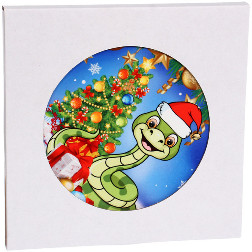 Подставка под горячее керамика 16см «Милый змеёныш Айко»