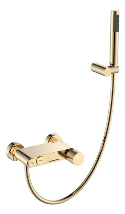 Смеситель STICK для ванны Matt Gold c ручкой DIAMOND