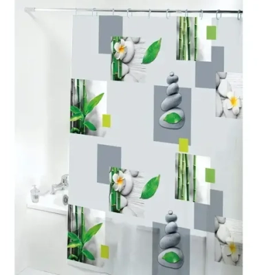 Штора для ванной EVA 180*180"Селфи» Плюмерия