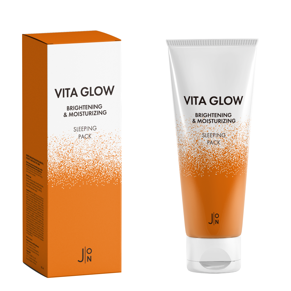 Ночная осветляющая маска для кожи лица с мультивитаминами J:ON Vita Glow Brightening and Moisturizing Sleeping Pack