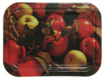 Поднос жестяной "Яблоки" прямоугольный 246*328*15мм