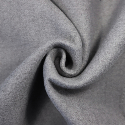 Ткань пальтовая, 395 гр/м2, 90% п/э, 10 % вискоза, ш. 150 см, дымчато-серый