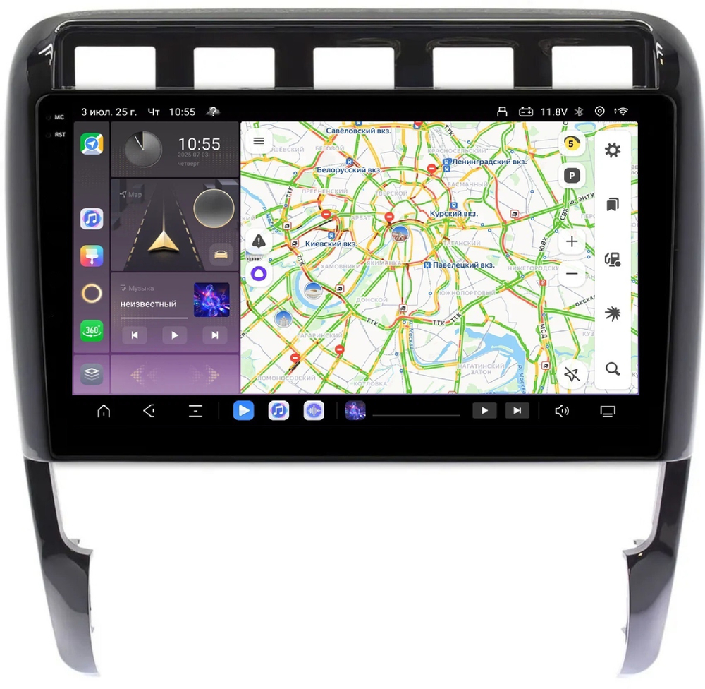 Магнитола для Porsche Cayenne 2002-2010 - Carmedia SF-9146FW QLed+2K, Android 13, TS20, CarPlay, 4G SIM-слот