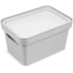 Коробка для хранения с крышкой «Фортуна», цвет светло - серый, 27*19*15см С745ССЕР