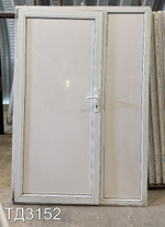 Дверь пластиковая входная Б/У 2010(в) x 1370(ш)