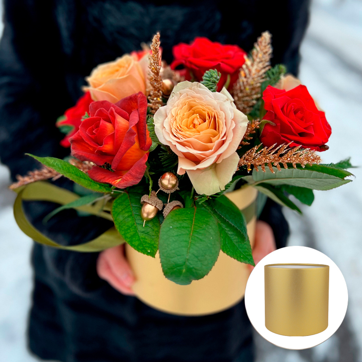 roseBox ❄ Пылающий дракон — новогодняя композиция