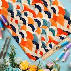 Ткань премиум Оксфорд 600D тропические волны