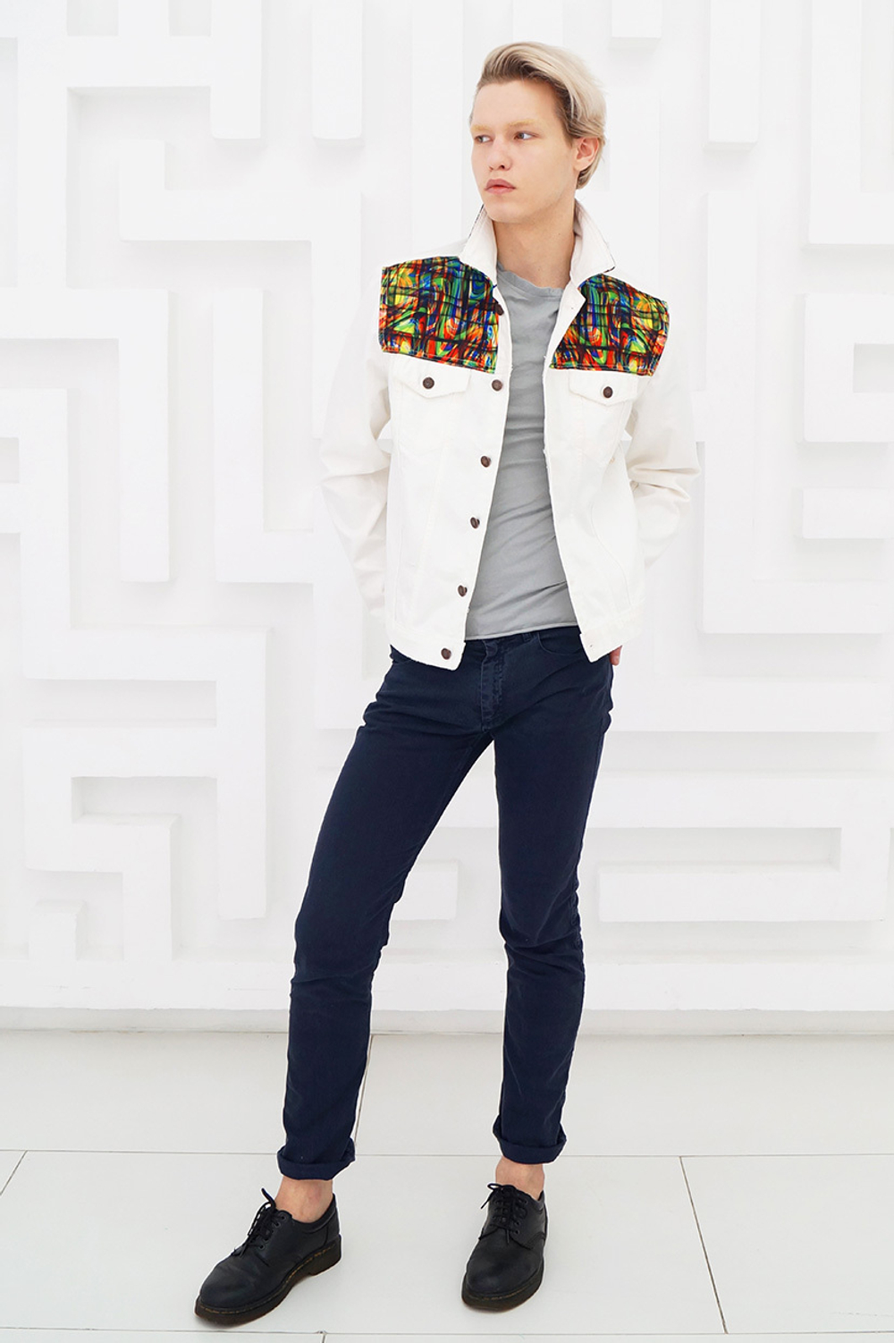 LIGVIANNI Джинсовая куртка Denim Jacket Stained Glass
