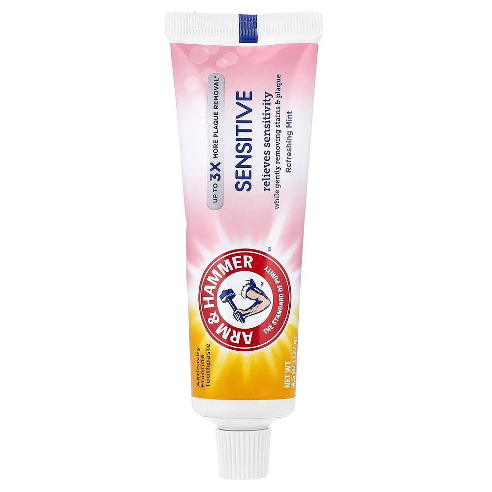 Arm & Hammer, зубная паста против кариеса с фторидом, для чувствительной кожи, освежающая мята, 127 г (4,5 унции)
