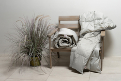 Плед дорожный пуховый 140х200 German Grass Travel Plaid серый