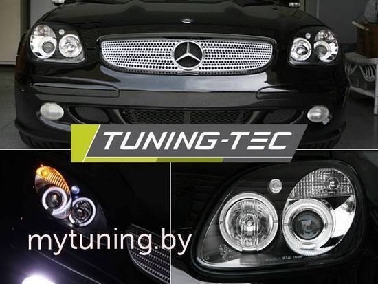 Передние фары angel eyes CCFL chrome для Mercedes SLK R170