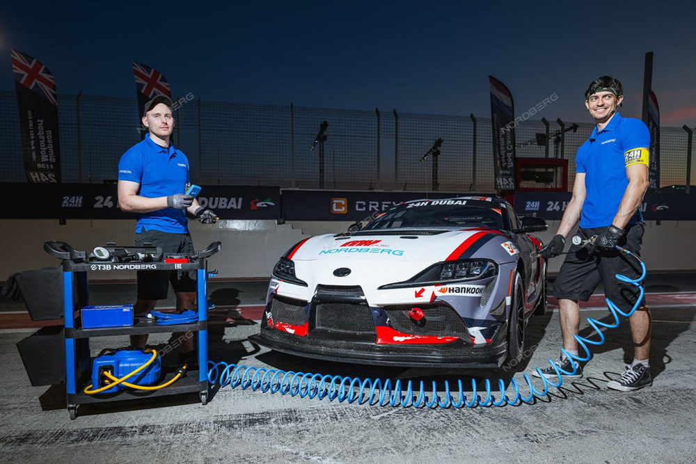 NORDBERG (T3B) Тележка инструментальная, 3 пластиковые полки, синяя