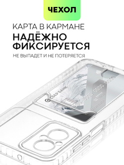 Чехол BROSCORP для Poco M5 (арт. XM-PM5-TPU-01-POCKET)