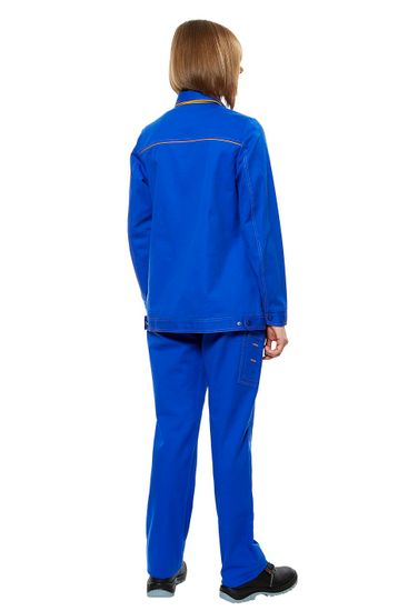 Костюм женский "Джокер-комфорт" New брюки (василек/желтый)