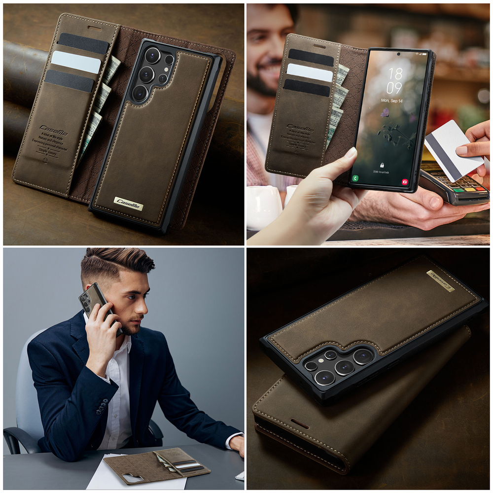 Чехол-кошелек CaseMe 2 in 1 MagSafe Samsung Galaxy S24 Ultra