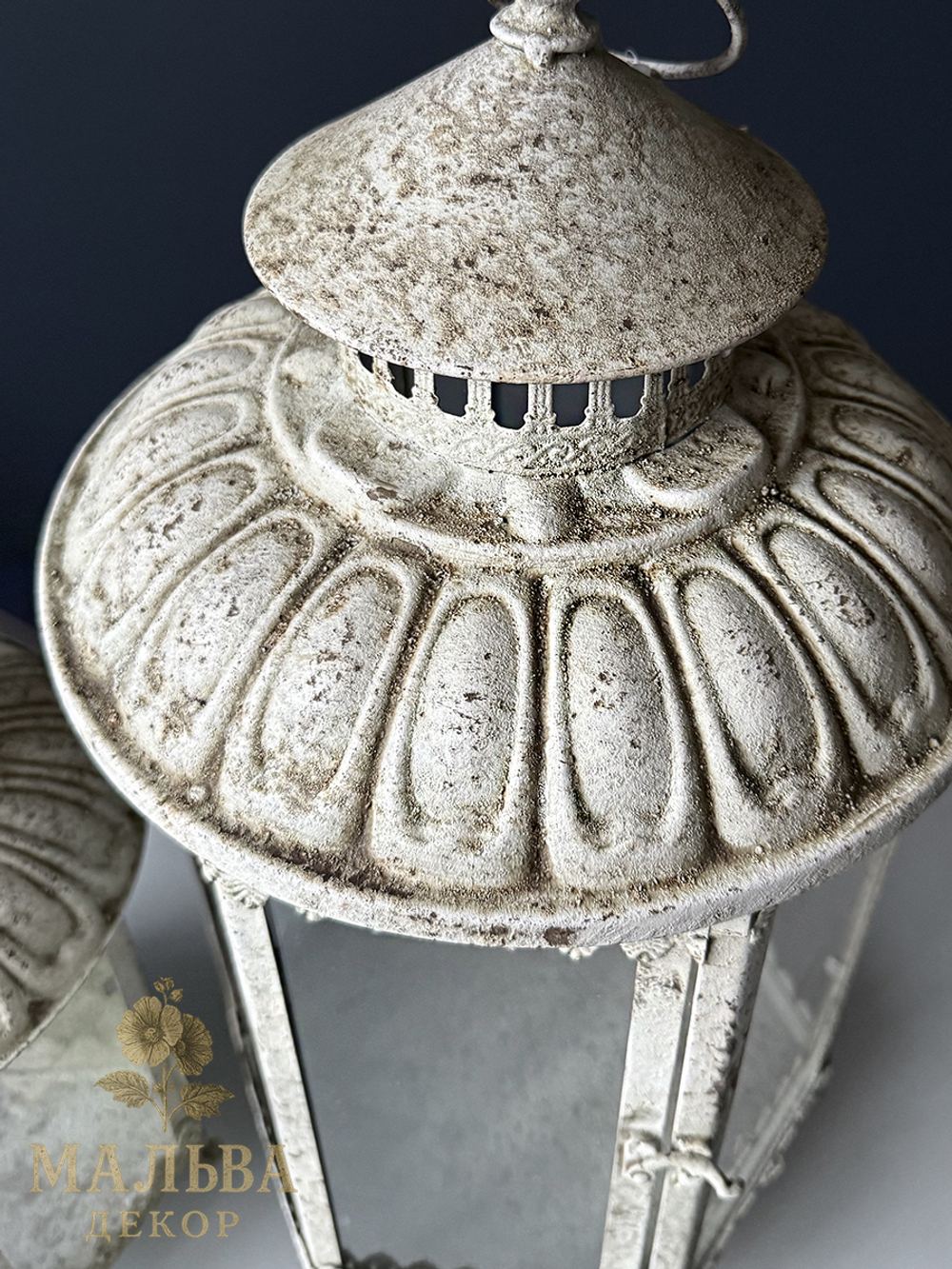 Набор из 2-х подсвечников "Антик грей" 18,5x17xH38,5 см/ 25,5x23xH51 см