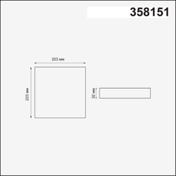 358151 SPOT NT19 501 белый Встраиваемый светильник IP20 LED 3000K 24W 85 - 265V MON