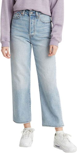Джинсы Levis Levi's Original RIBCAGE STRAIGHT ANKLE MIDDLE ROAD голубой