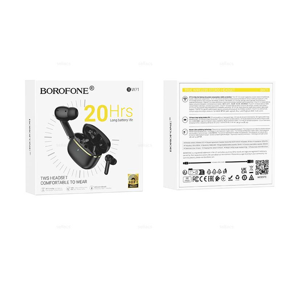 Беспроводные наушники Borofone BW71 (black)