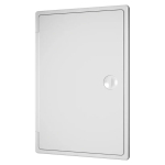 Лючок вентиляционный пластик, 150х200 мм, с ручкой-задвижкой, бел, Эра, ЛТ1520П