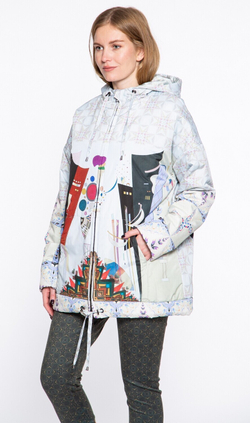 Куртка "Кандинский", по мотивам абстрактной живописи Василия Кандинского