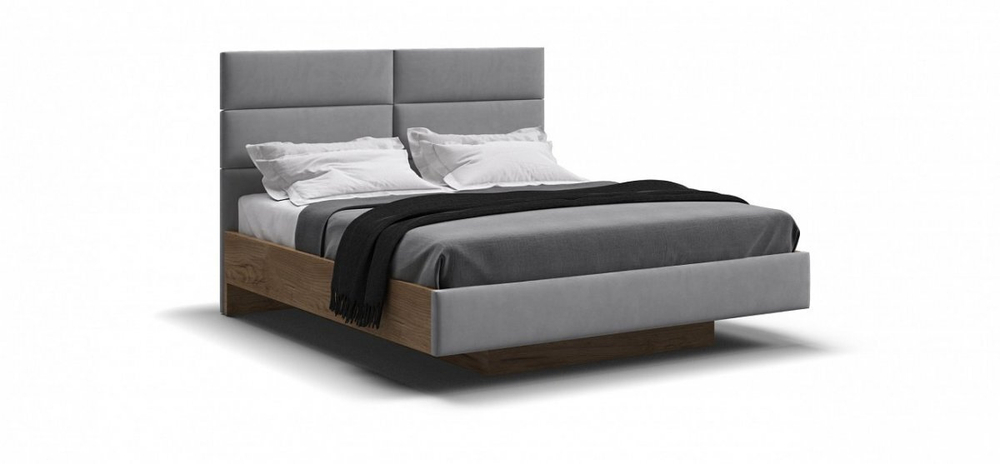 Кровать BOSS LOFT Крафт табачный, велюр Monolit Сталь