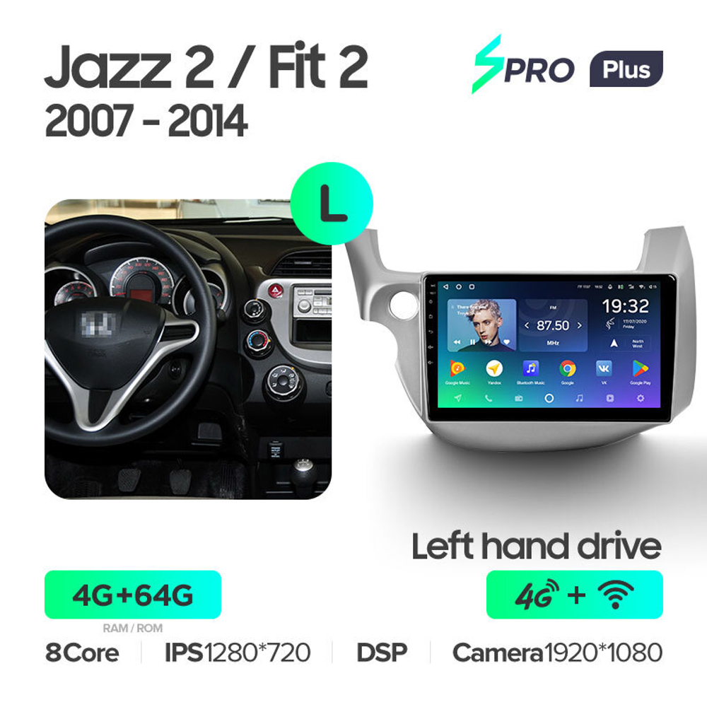 Teyes SPRO Plus 10,2" для Honda Jazz 2 2008-2014