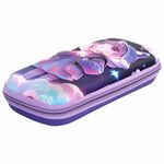 Пенал ЮНЛАНДИЯ, 1 отделение, 1 откидная планка, карман, EVA покрытие soft-touch, 22х10х5 см, "Sky Girl", 273183