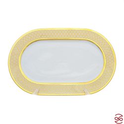 Блюдо овальное Falkenporzellan Valencia Creme Gold 36 см