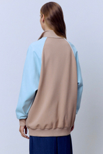 Толстовка на молнии с кантом