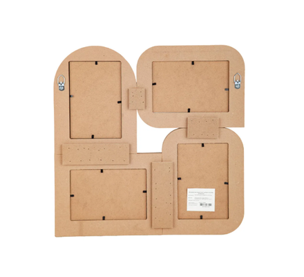 Фоторамка настенная "Lines" на 4 фото 10х15см, цв.бежевый