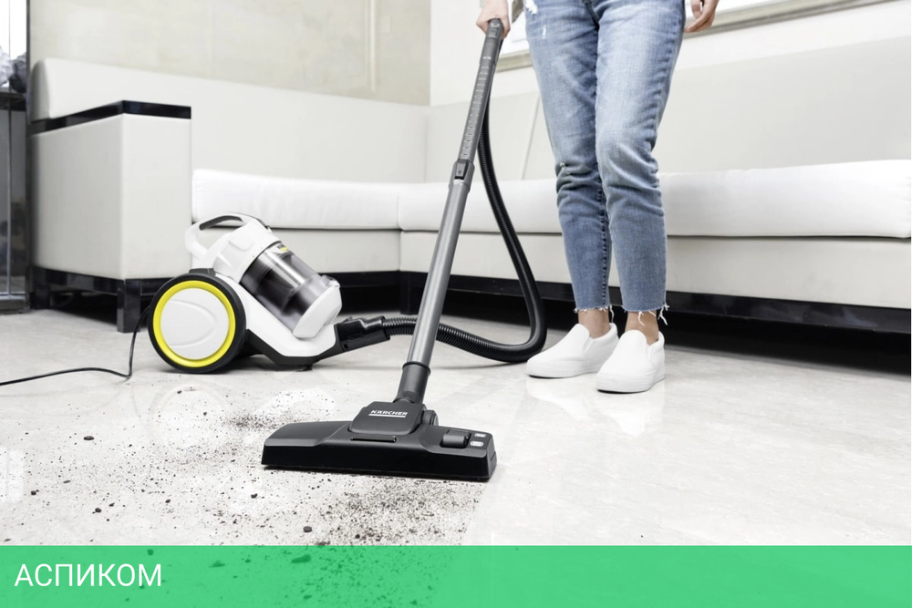 Пылесос Karcher VC 3 Floor 700Вт белый/черный (1.198-059.0)