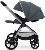 Коляска Agex Life 3 в 1 хромированная рама с автокреслом i-Safe Grey ALG590 Chrome Grey (Серый)
