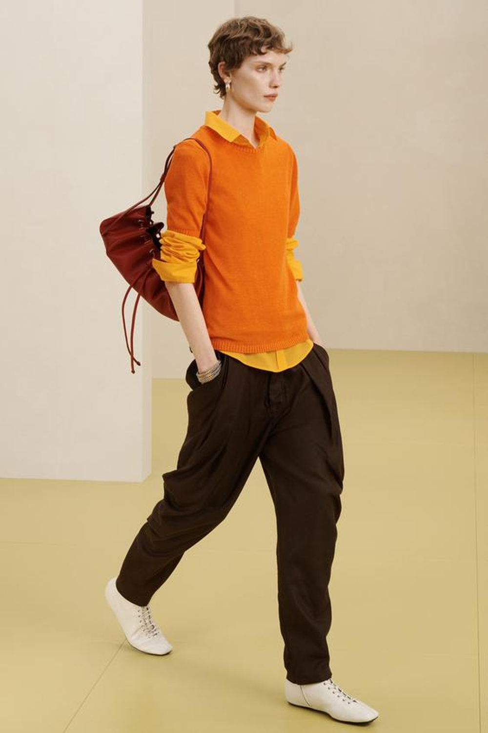 ZARA КОЖАНАЯ МИНИ-СУМКА ЧЕРЕЗ ПЛЕЧО, КРАСНЫЙ