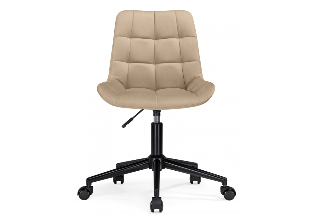 Офисное кресло Woodville Честер бежевый, черный, ножки черные