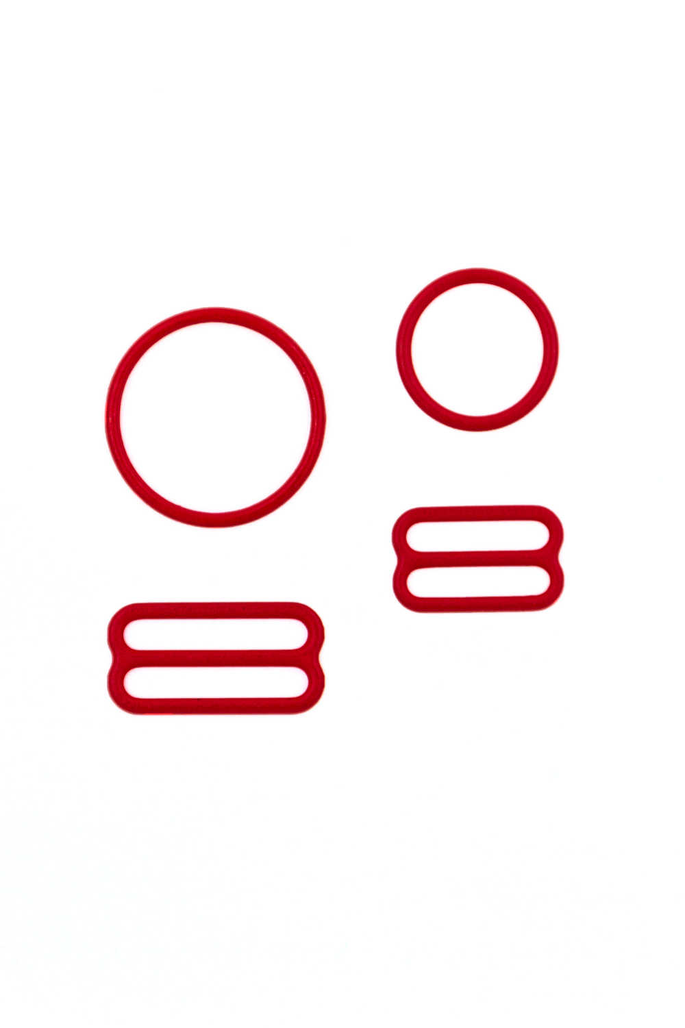 Кольцо, регулятор, крючок для бюстгальтера красный 1.4-2 см Lauma (Латвия)