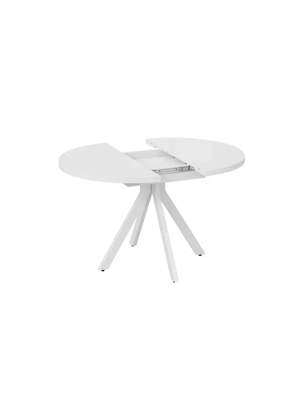 Стол кухонный обеденный круглый раздвижной 100,3х100,3х75 см