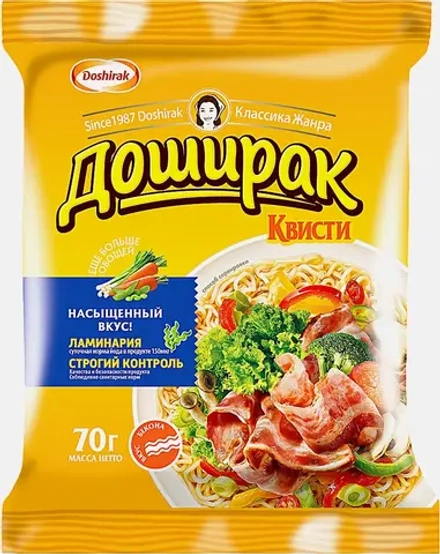 Лапша Доширак Квисти со вкусом бекона 70г