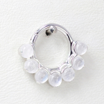 Tiara large with natural stones