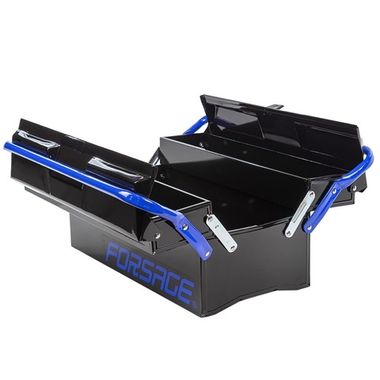 Ящик металлический складной 3-х секционный (200х220х410мм, 50х90х400мм-2 секции, 110х200х400мм-1 секция) Forsage F-NTBC123A