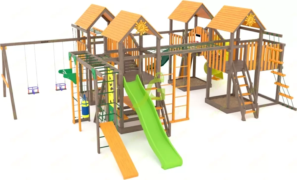 Большой детский игровой комплекс спортивный