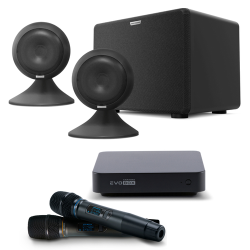 Караоке система Evobox + Микрофоны SE 200D + Акустическая система EvoSound Sphere