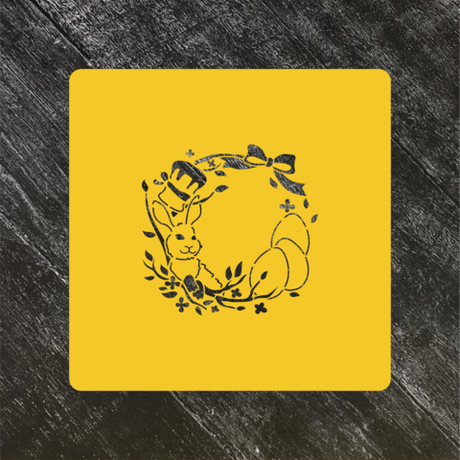 Трафарет Пасхальный №18 Зайка и яйца