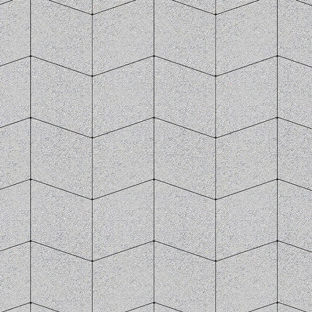 Тротуарная плитка РОМБ - Стандарт Белый