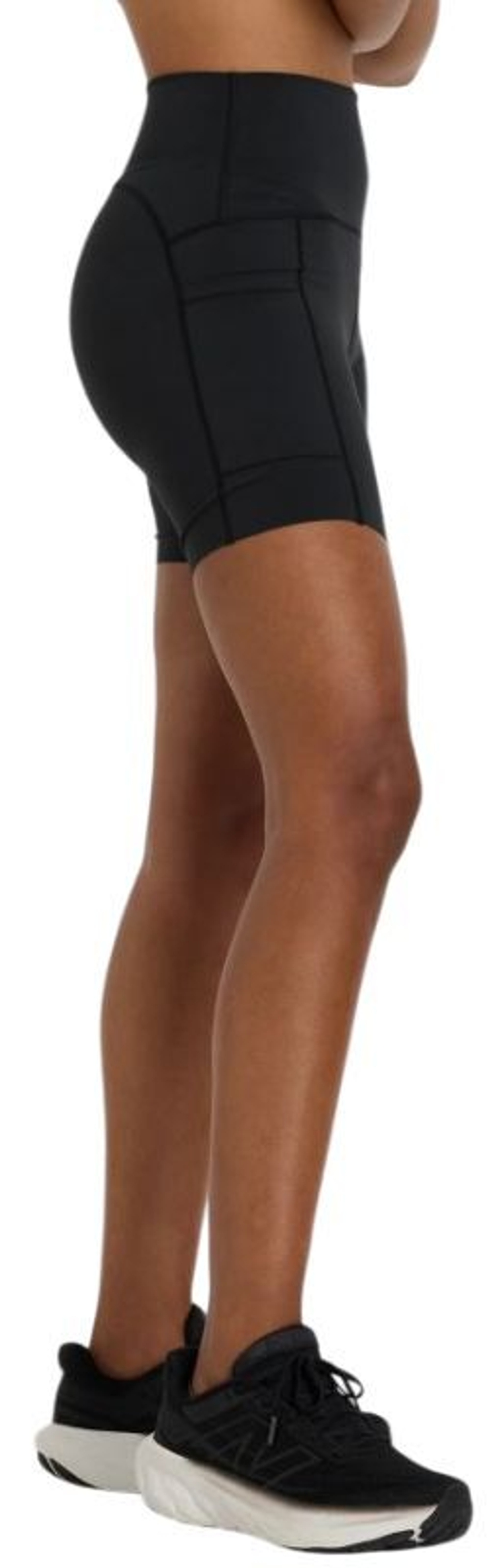 Женские Шорты теннисные New Balance Sleek Pocket High Rise 6in - черный