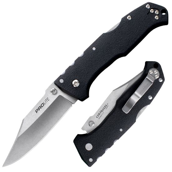 Складной нож Cold Steel 20NSC Pro Lite Clip Point c клинком из стали 1.4116 Krupp (X50CrMoV15) рукоять FRN