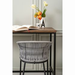 Стул полубарный Haugen, темно-серый/светло-серый