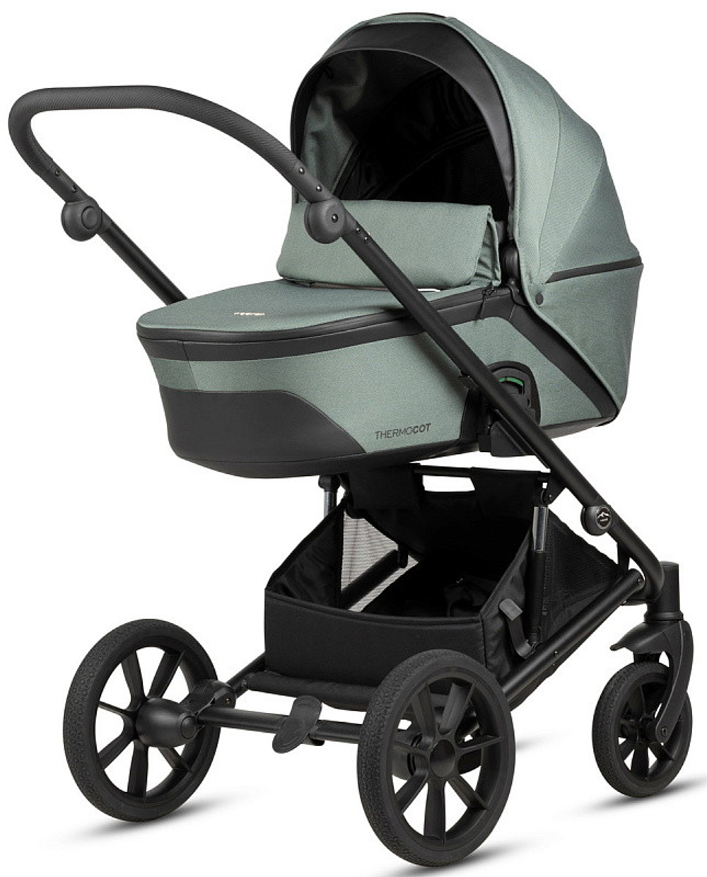 Детская коляска Noordi Aqua V2 4 в 1 с автокреслом Terra Black и базой 1482842 Fern