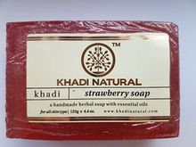 Натуральное мыло с клубникой Khadi Natural Strowberry soap, 125 г