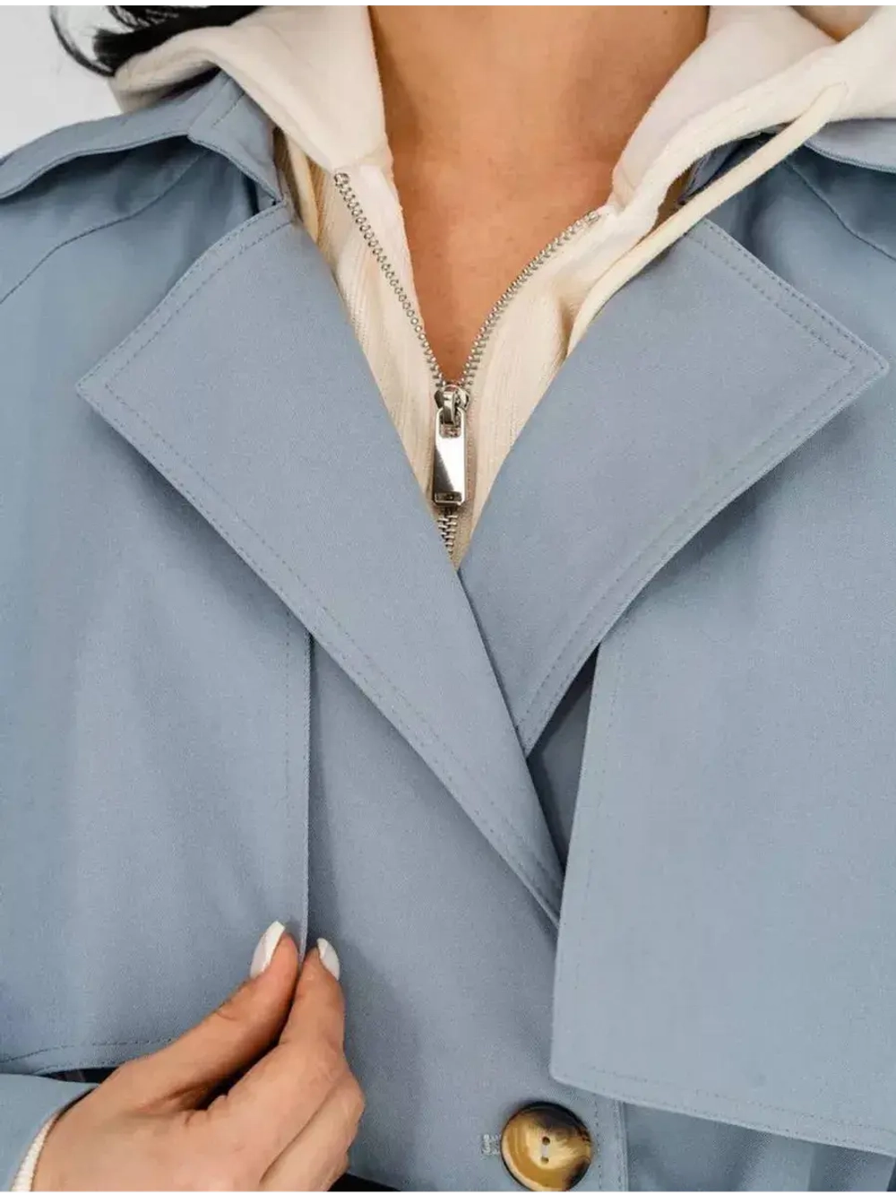 Тренч длинный оверсайз плащ